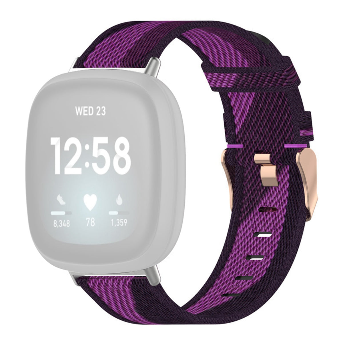 For Fitbit Versa 4 Sense 2 Smart Watch Strap Pin Buckle Nylon Wrist Band Replacement For Fitbit Versa 4 Sense 2 Smart Watch Strap Pin Buckle Nylon Wrist Band Replacement